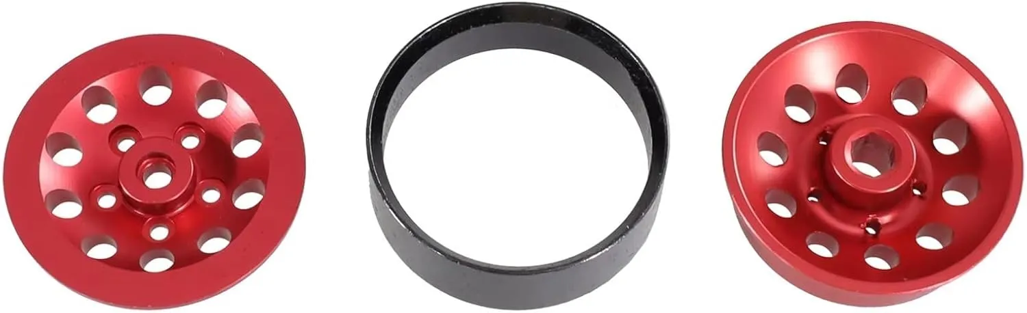RC Repair Parts Compatible with MN 1/2 D90 98 99S 78 82 99sV2 1/16 for WPL C14 C24 C34 Rc Car Clip Type Tire Soft Tire Skin Metal Parts Accessories(White)