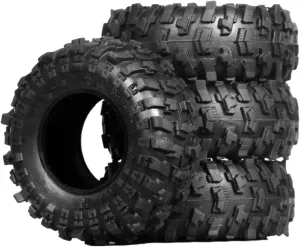RC Upgrade Accessories for TRX4M for SCX24 for AX24 1/18 1/24 RC Crawler Car Upgrade Parts Accessories 4pcs 51mm 1.0 Soft Rubber Wheel Tire Mud Tire