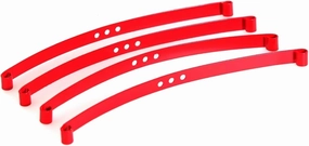 RC Car Parts Compatible with TF2 1/10 RC Car Upgrade Parts Accessories 4pcs for Super Soft Steel Front and Rear Axle Shock Absorber for Leaf Springs