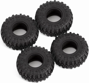 RC Car Parts for Axial for SCX24 for TRX4M for AX24 1/18 1/24 T1005 1.0" Soft Rubber Wheel Tires 56 * 22mm Rock Terrain Modification RC Crawler Car Accessories