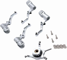 RC Helicopter Swashplate Set Spare Part Leaf Clip RC Aircraft Accessories for K170, Silver
