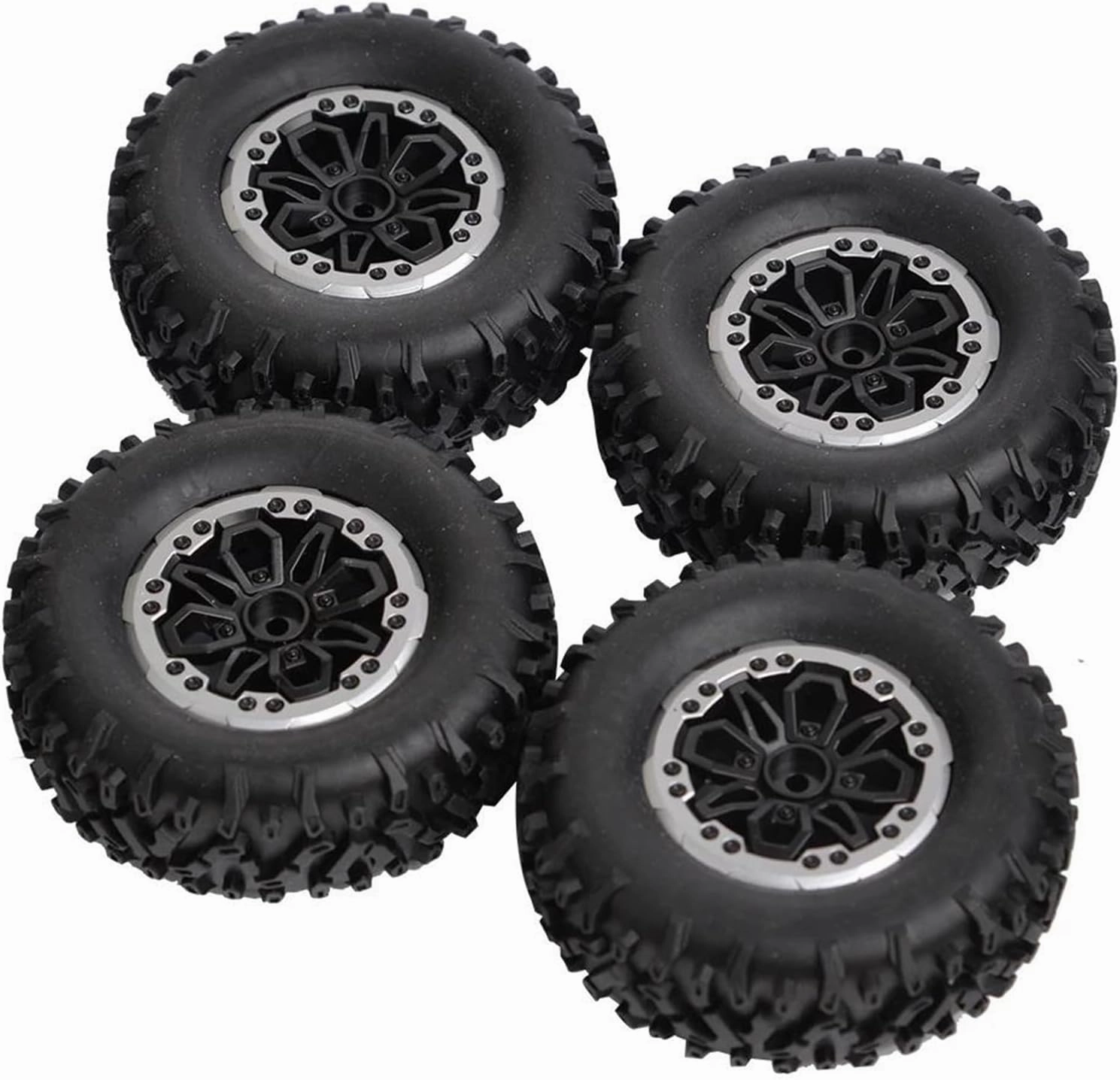 RC Spare Part for MN D90 for MN98 MN99S for WPL C24 C14 C34 B14 B24 for LDRC P06 LD1299 LD1297 64mm Soft Tire Wheel RC Car Upgrade Parts Exterior Accessories