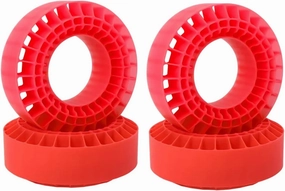RC Spare Part for TRX4 SCX10 III CJ-7 for Capra BRX01 TF2 GEN8 1/10 RC Crawler Rigs 1.9'' Tires Soft Silica Gel Anti Foams Insert 108x42mm(Red)