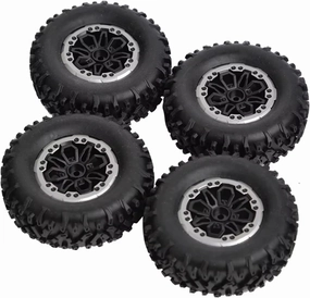 RC Upgrade Accessories for MN D90 for MN98 for MN99S for WPL C14 C24 C34 B14 B24 for LDRC P06 LD1297 LD1299 4pcs 64mm Soft Tire Wheel RC Car Upgrade Parts Accessories