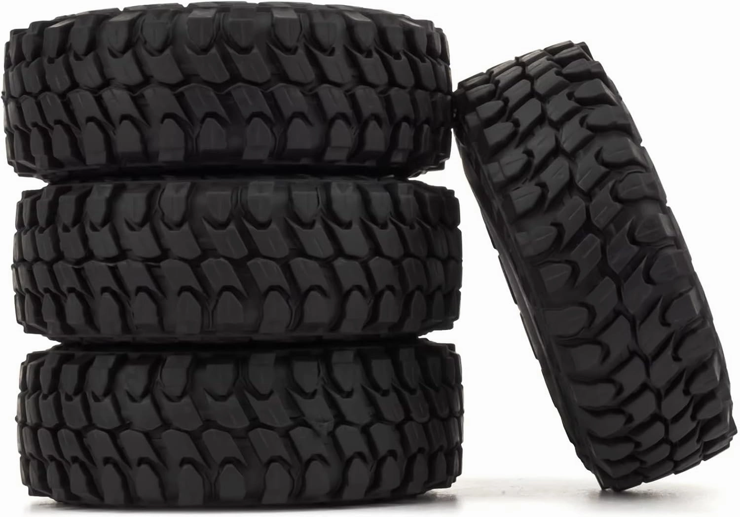 RC Upgrade Parts for Axial for SCX24 for 1/18 1/24 RC Crawler Car Upgrade Part Tyre 54mm RC Car for Small Tyre 1.0" Soft Rubber Mud for Terrain Wheel Tires