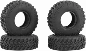 Rc Wheel Rim Tire for Axial for SCX24 for Gladiator Upgrade Part 1.0" Soft Rubber Mud for Terrain Wheel Tires for 1/18 1/24 RC Crawler Car