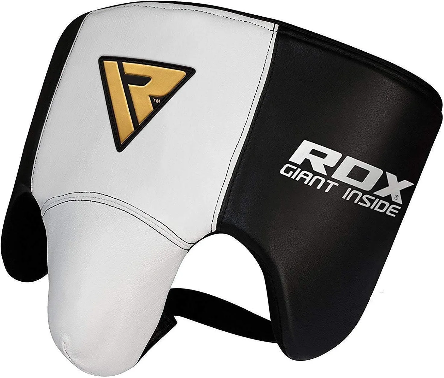 RDX Groin Protector for Boxing, Muay Thai, MMA Fighting and Kickboxing, Cowhide Leather Abdo Gear for Martial Arts Training, SATRA Approved Jockstrap Abdominal Guard for Sparring and Taekwondo