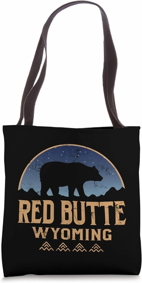 Red Butte Wyoming WY Bear Wildlife & Mountains Tote Bag