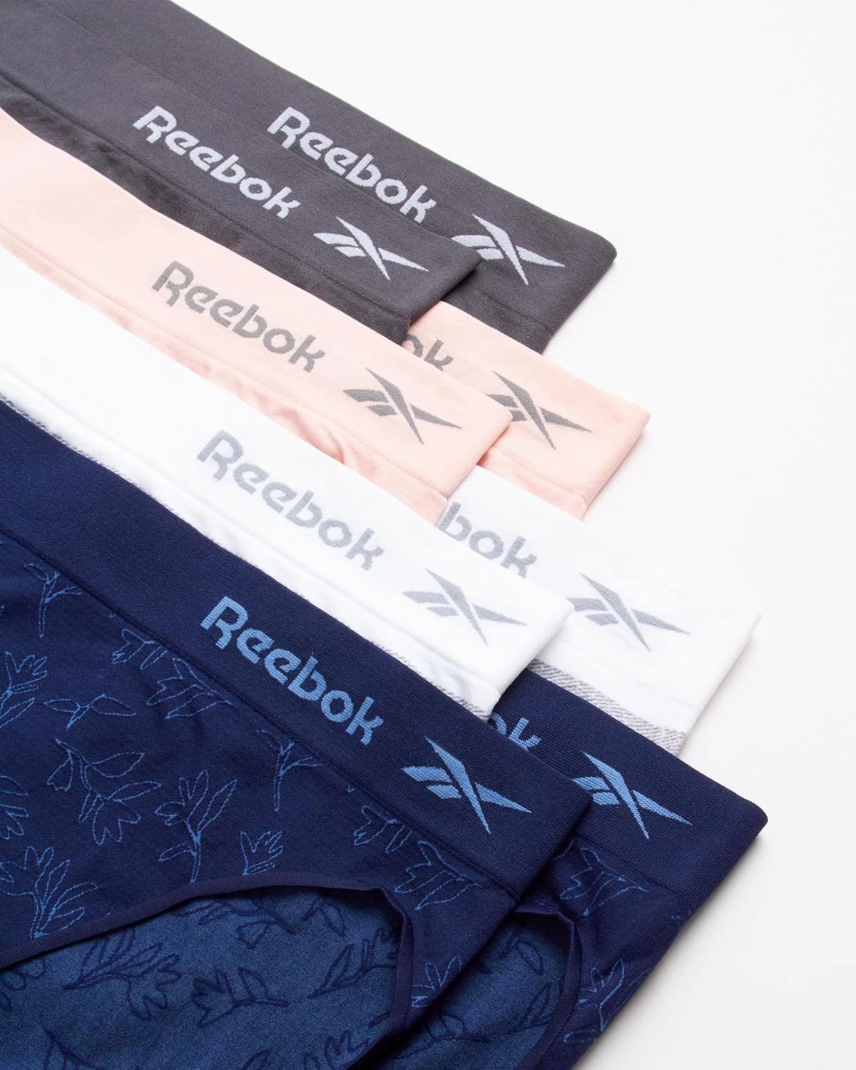 Reebok Women's Briefs Underwear - 8 Pack Seamless Stretch Performance High Cut or Boy Shorts Panties for Women (Sizes: S-XL)