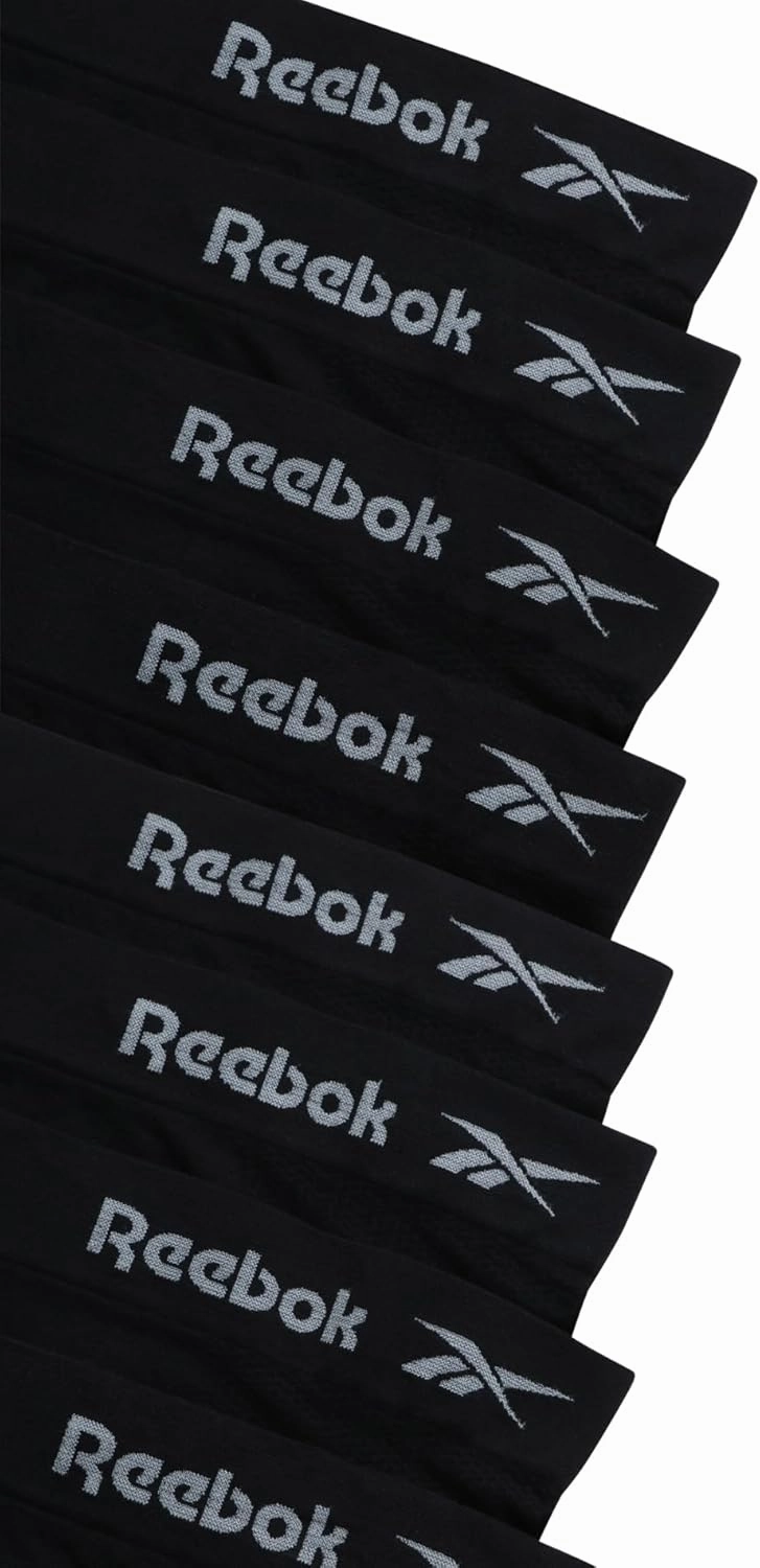 Reebok Women's Briefs Underwear - 8 Pack Seamless Stretch Performance High Cut or Boy Shorts Panties for Women (Sizes: S-XL)