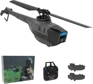 Remote Control Helicopter, 2.4GHz RC Helicopter with 1080P Camera, Plane One Key Take Off Landing with LED Lights, Stable Flight & Easy Control Best Gift Choice for Kids Teens (23 * 8cm)