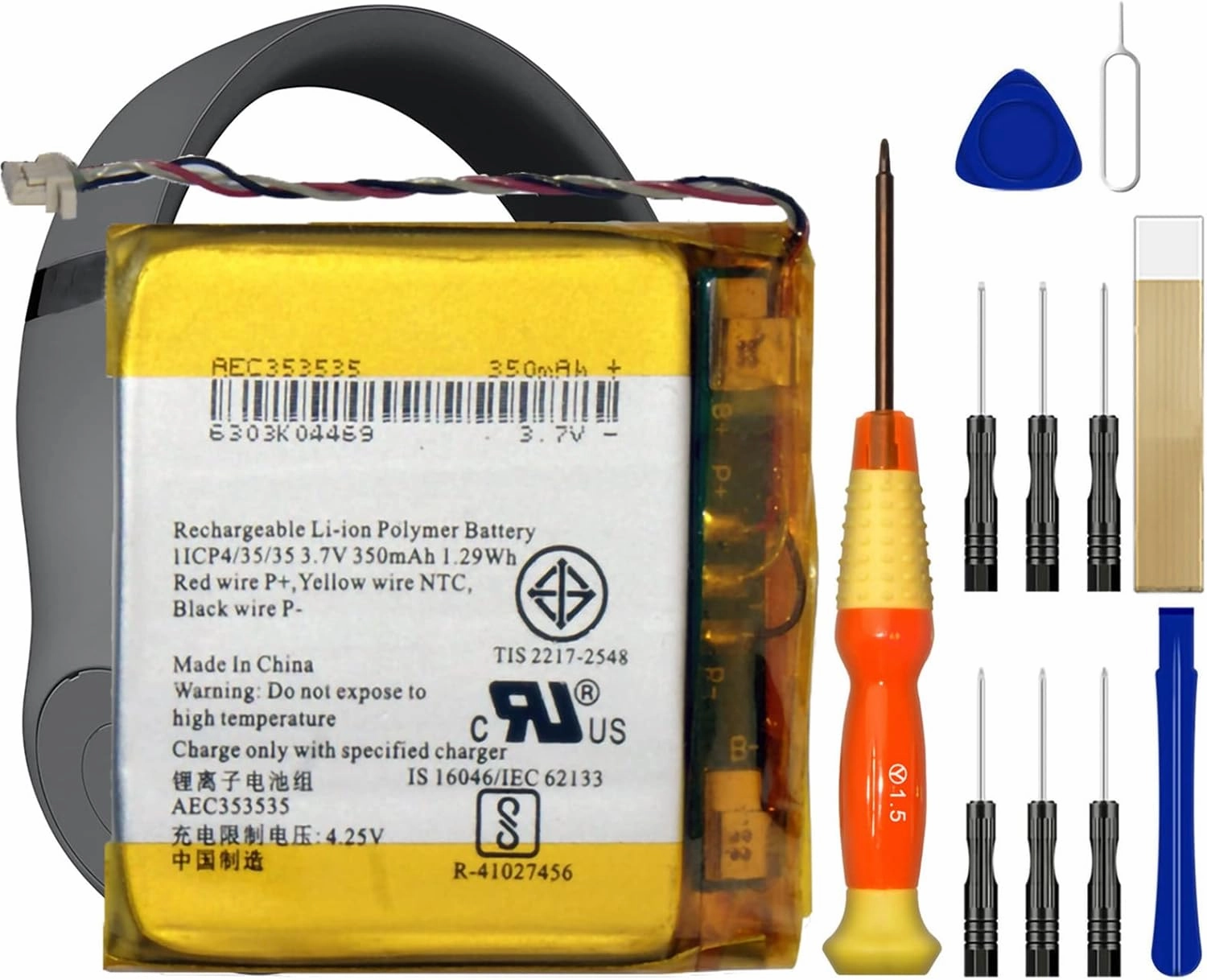 Replacement Battery AEC353535 for Beats by Dr Dre Beats Solo3 Solo2 Wire-Less Headphones Free Adhesive Tool