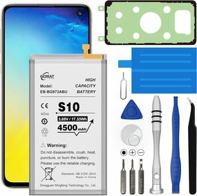 Replacement for Samsung Galaxy S10 Battery,4500mAh High Capacity Compatible with Samsung Galaxy S10 Model (SM-G973F/U/W/X/N, SM-G973U1, SM-G9730, SCV41, SM-G973C) with Tool Kits,EB-BG973ABU