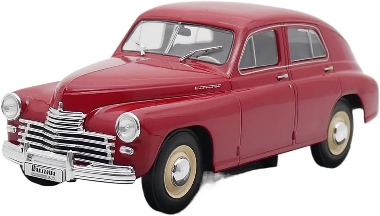 Resin Car Models Kit 1 24 Fit for Warszawa M20 1951 Nostalgic Alloy Toy Car Metal Car Model Collectibles Static Display Ornament