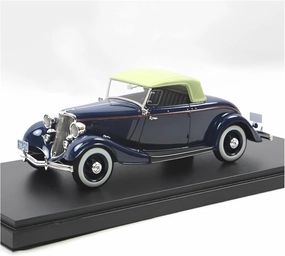 Resin Car Vehicle Model Fit for Ford 1933 1 43 Dark Blue Resin Classic Sports Car Model Die Casting Toy Birthday Cake Decoration Festive Deluxe Gift