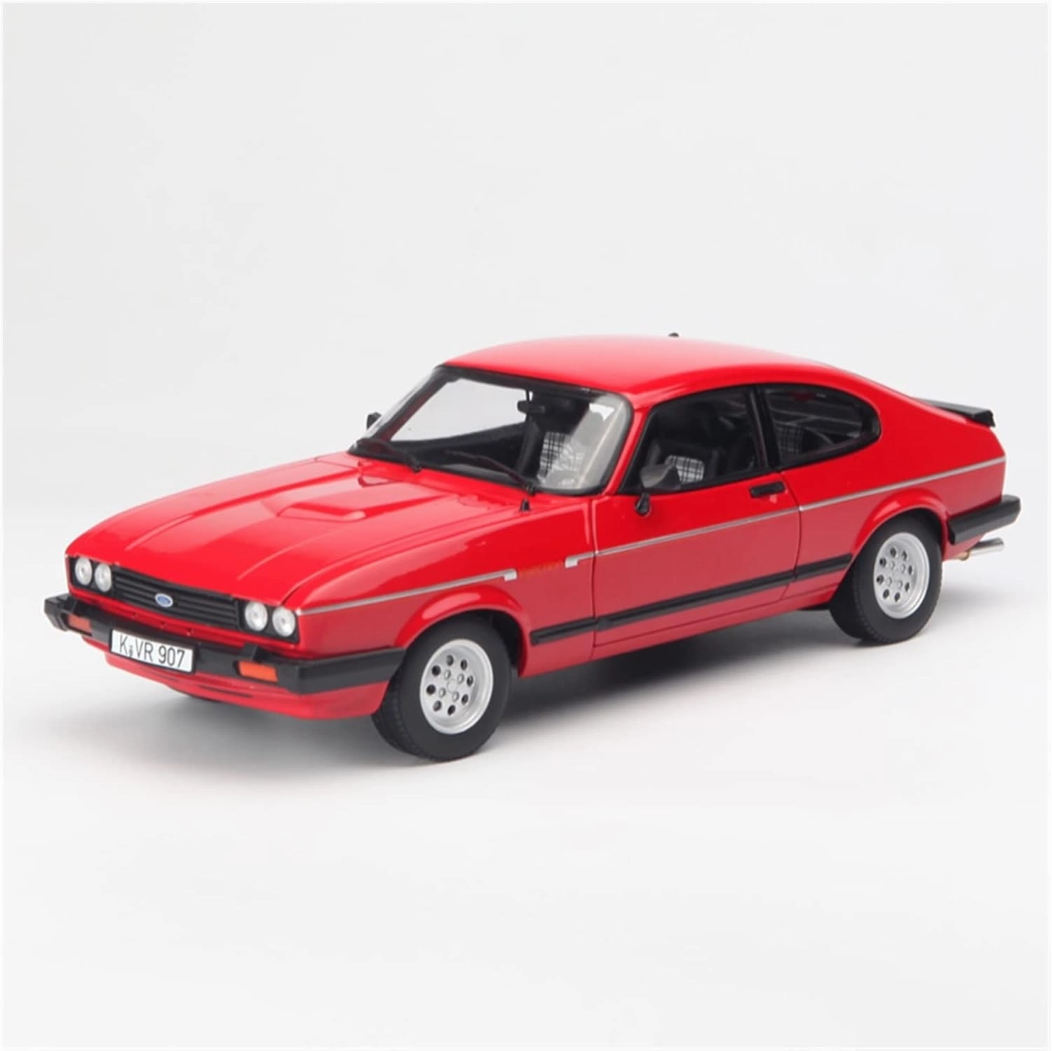 Resin Car Vehicle Model Fit for Ford 2.8I 1 18 Classic Red Sedan Alloy Car Model Retro Decoration Display Collectible Festive Deluxe Gift