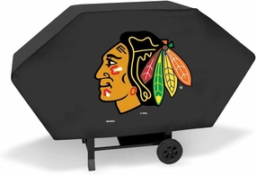 Rico Industries Blackhawks Executive Grill Cover (Black)