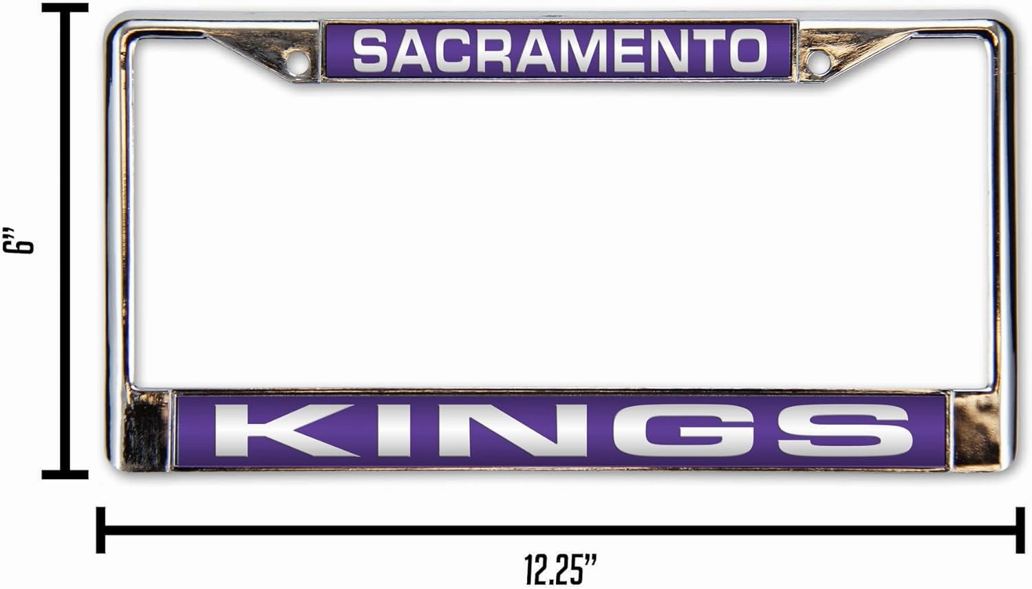 Rico Industries NBA Unisex-Adult Laser Cut Inlaid Standard Chrome License Plate Frame