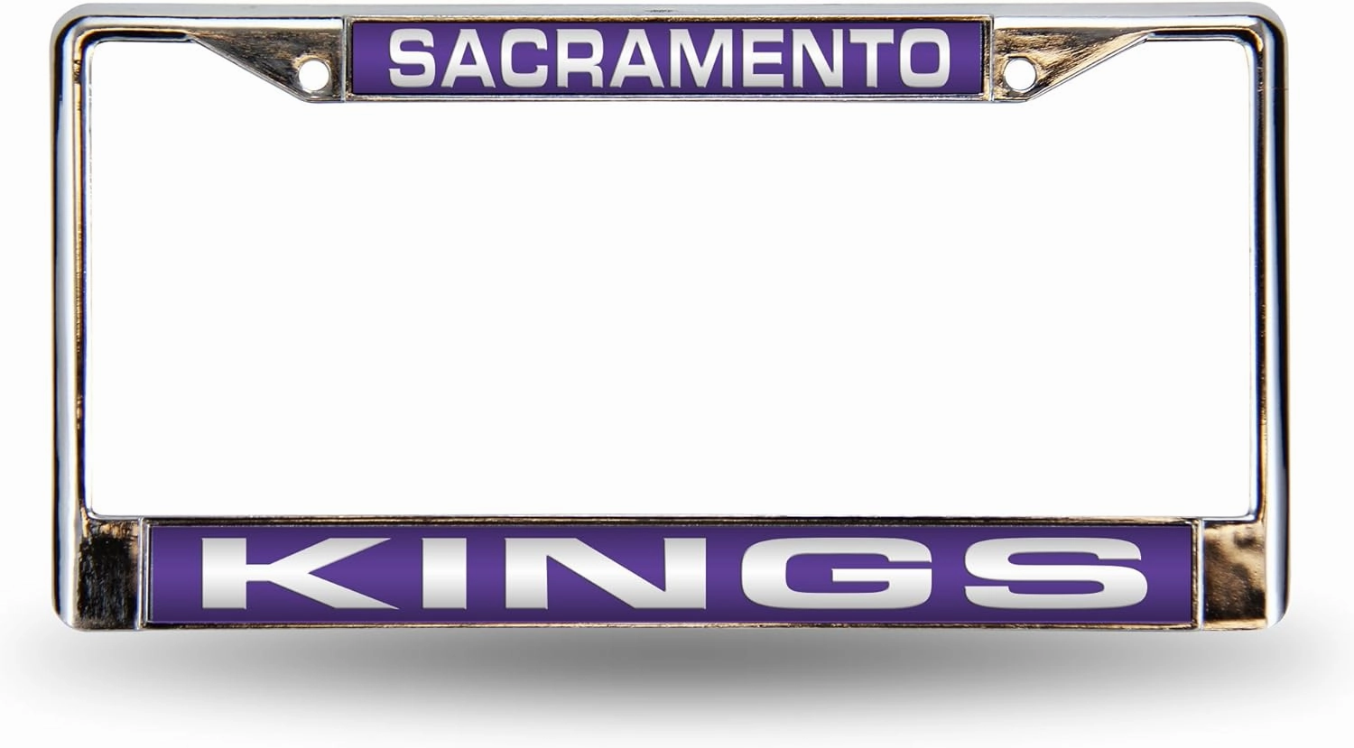 Rico Industries NBA Unisex-Adult Laser Cut Inlaid Standard Chrome License Plate Frame