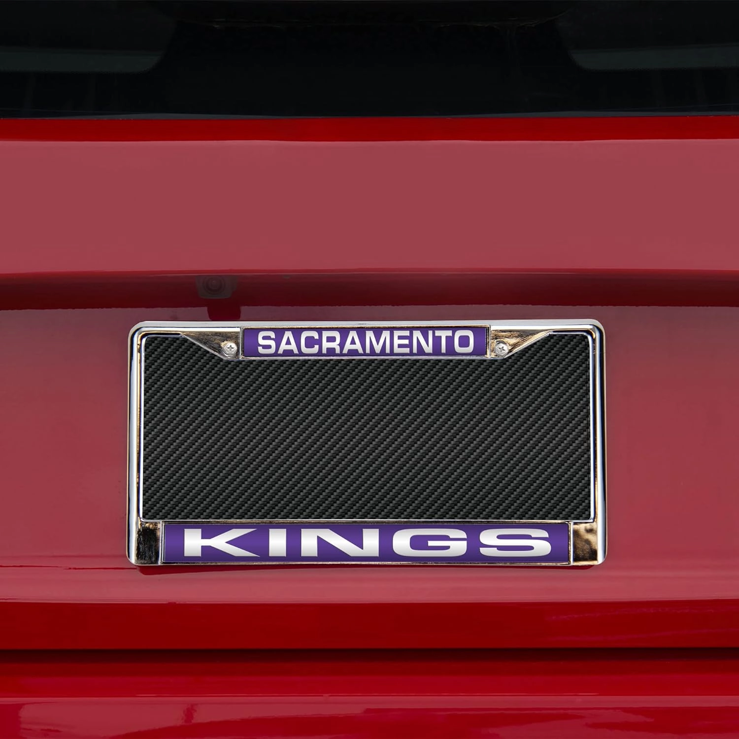 Rico Industries NBA Unisex-Adult Laser Cut Inlaid Standard Chrome License Plate Frame