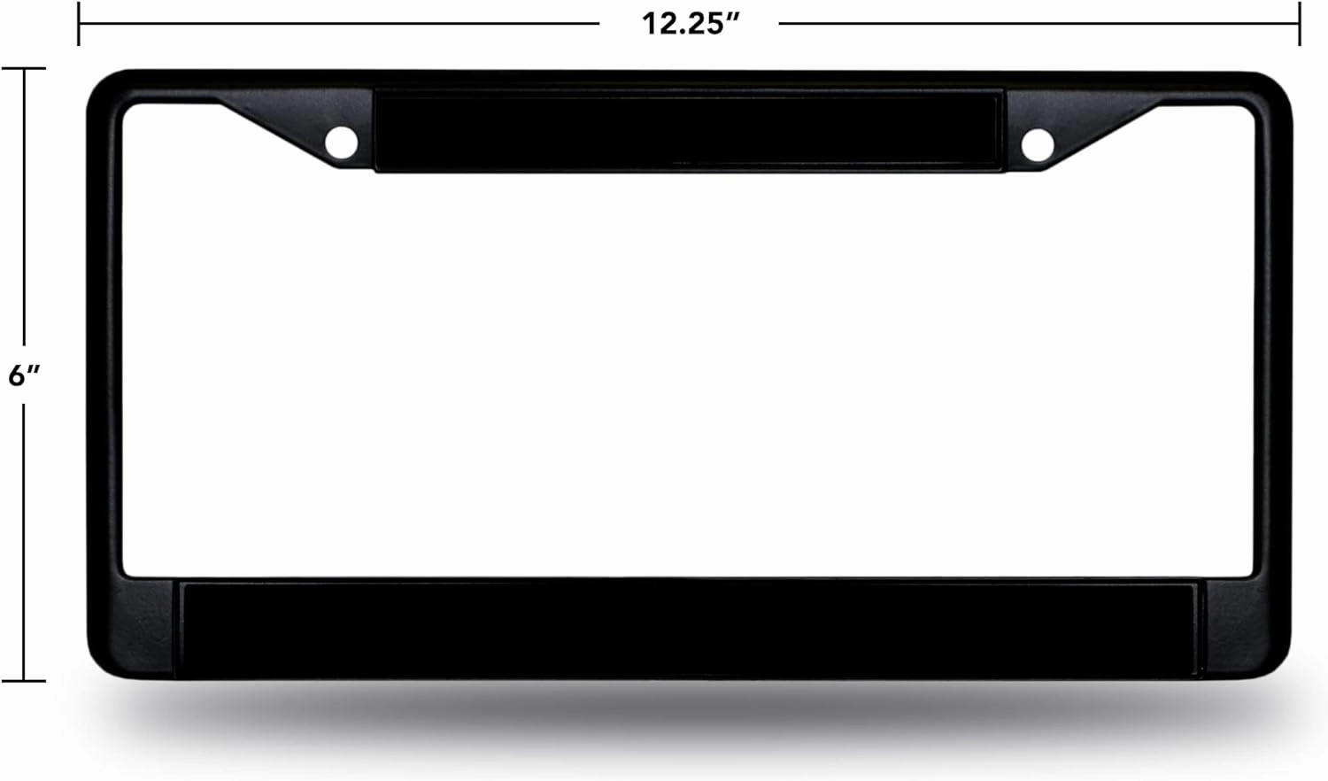 Rico Industries NHL Pittsburgh Penguins Standard Chrome License Plate Frame, 6 x 12.25-"