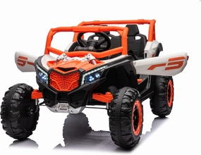 Ride on car, Kids Electric car, Tamco Riding Toys for Kids with Remote Control/Swing Function Amazing Gift for 3~6 Years Boys Girls (White Orange)