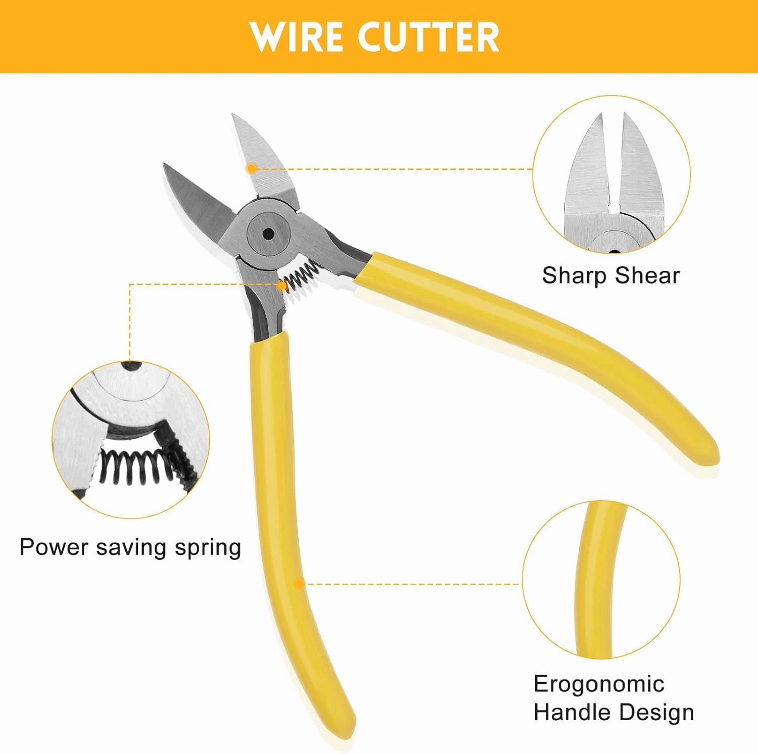 RJ45 Crimp Tool Kit for Cat5 Cat5e Cat6 Modular Plugs Connectors, RJ-11, 6P/RJ-12, 8P/RJ-45 Network Crimping Tool, Modular RJ45 Crimper Strip, Cut, Crimp, All-in-One