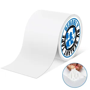 RV Roof Tape,Leak Repair Sealant Tape 6 Inch x 50 Foot UV & Waterproof for RV Roof,Window,Camper, Boat,Pipe Sealing, Natural White