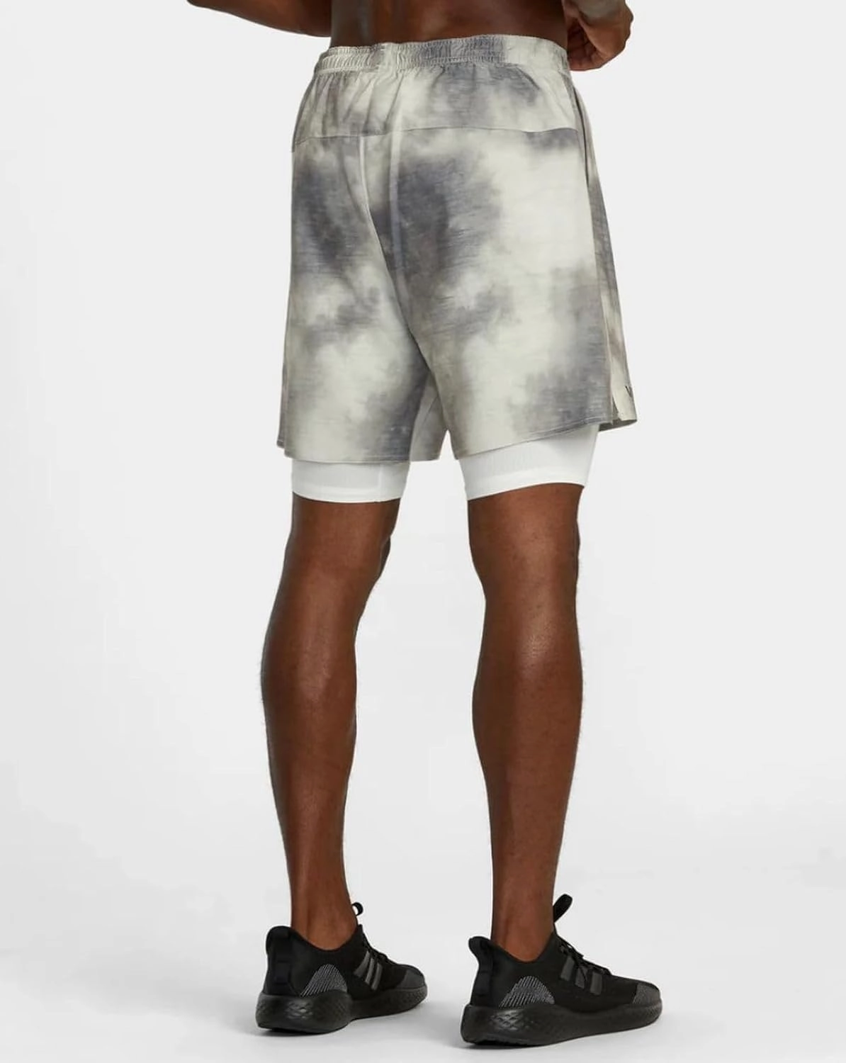 RVCA Sport Men's 17" Yogger Train 2 in 1 Workout Shorts with Compression Liner