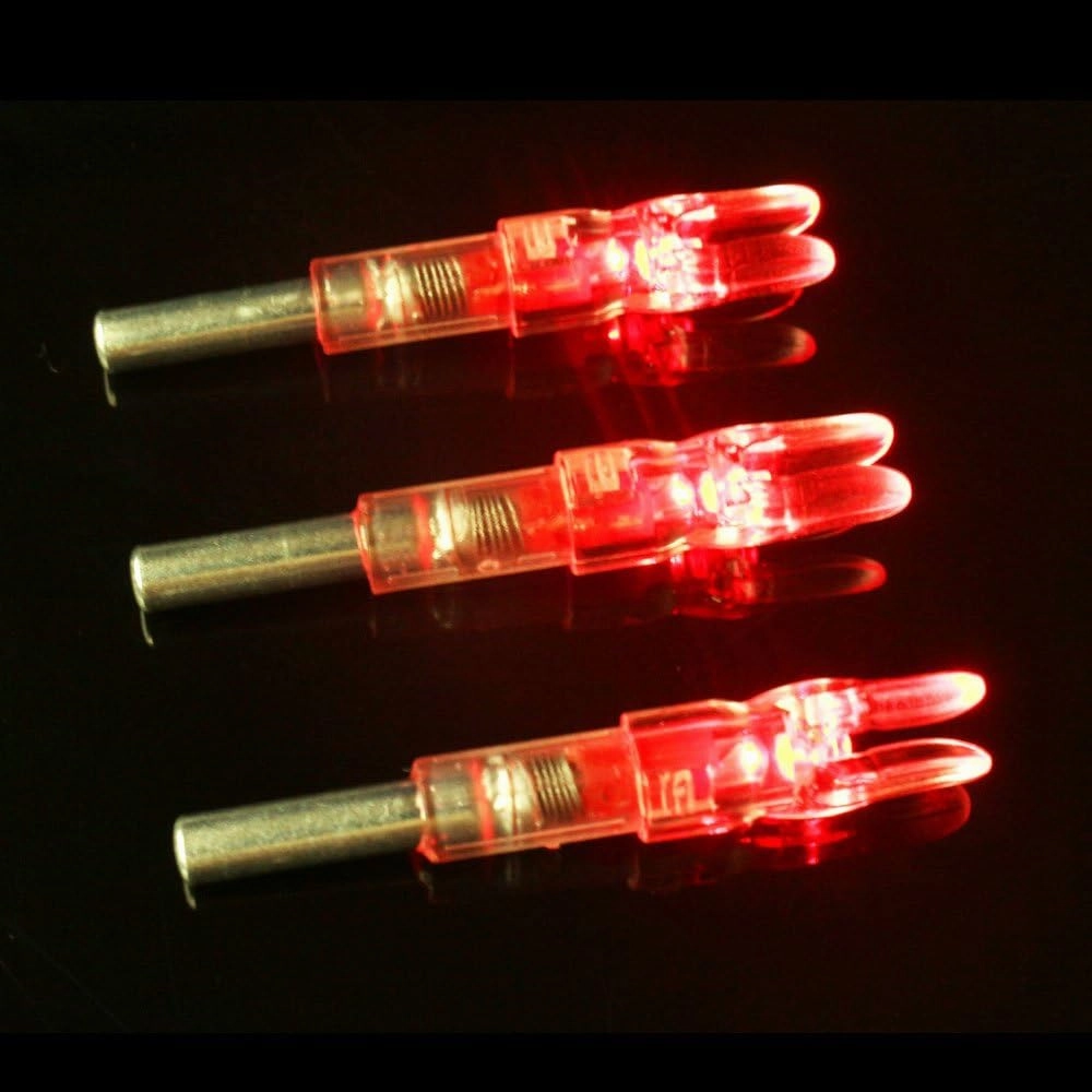 S Lighted Nocks for Arrows with .244 Light up Knocks Turn on Automatically When Shoot 6-Pack