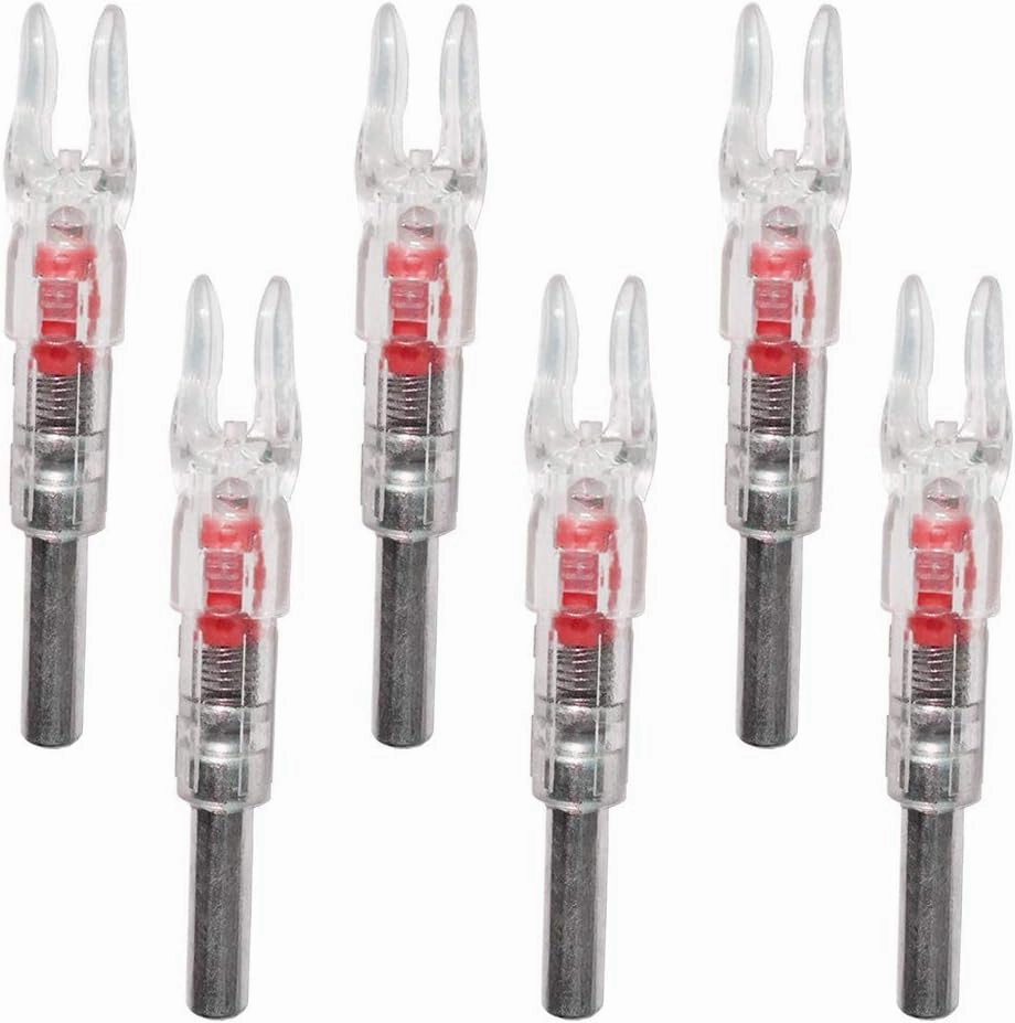 S Lighted Nocks for Arrows with .244 Light up Knocks Turn on Automatically When Shoot 6-Pack
