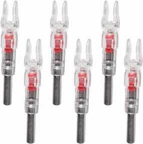 S Lighted Nocks for Arrows with .244 Light up Knocks Turn on Automatically When Shoot 6-Pack
