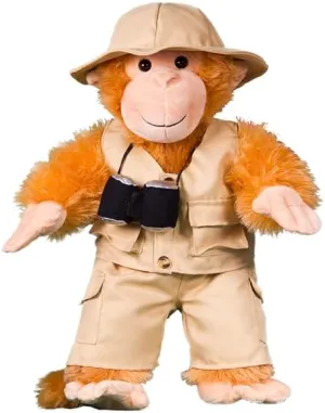 Safari Outfit Teddy Bear Clothes Outfit Fits Most 14"-18" Khaki Canvas Plushie Gift for Your Loved One, Cute Teddy, Toys, Bear's,Safari Friend's !
