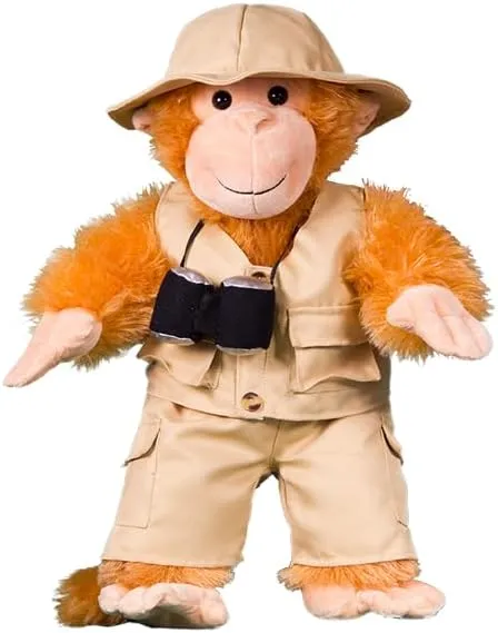 Safari Outfit Teddy Bear Clothes Outfit Fits Most 14"-18" Khaki Canvas Plushie Gift for Your Loved One, Cute Teddy, Toys, Bear's,Safari Friend's !