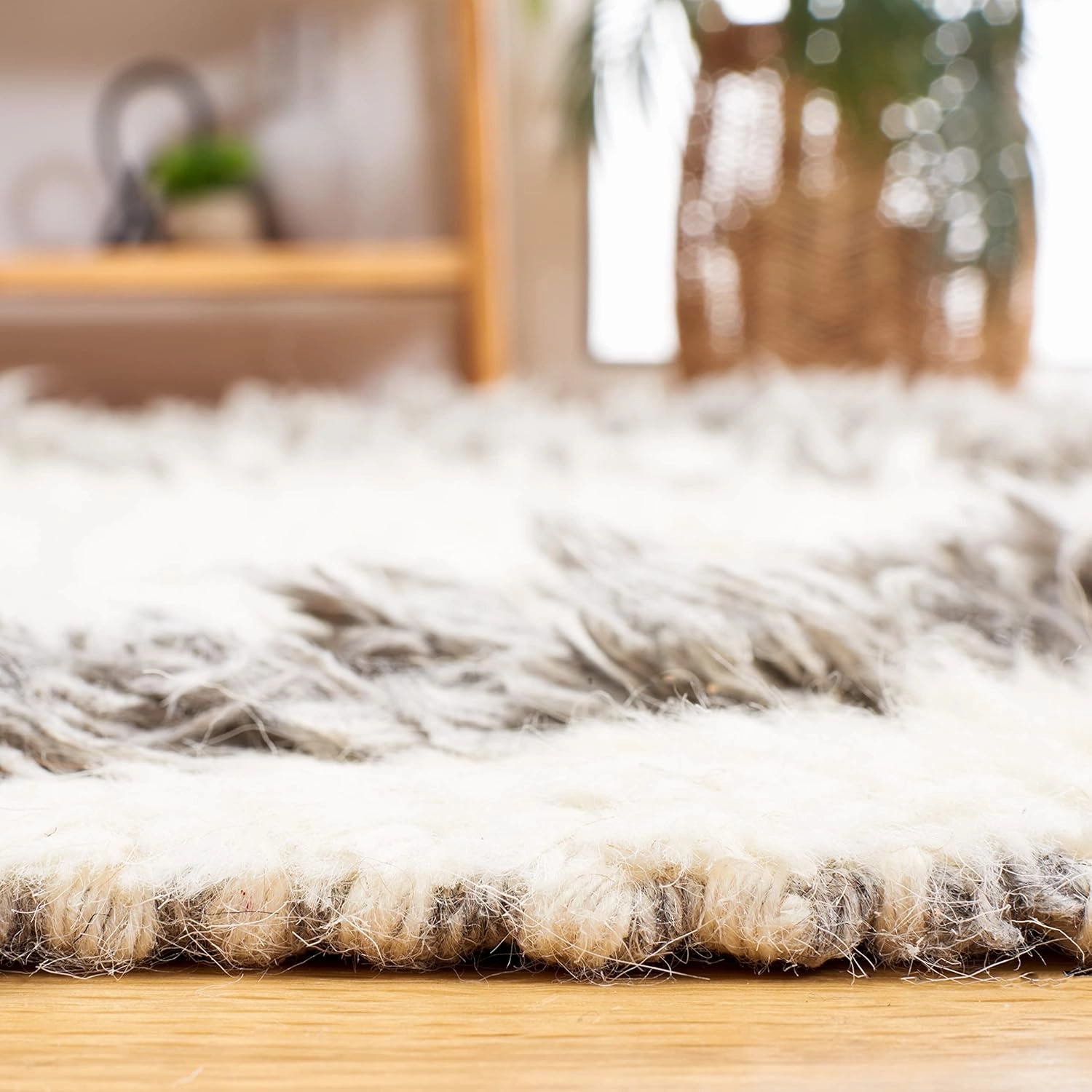 SAFAVIEH Kenya Collection Runner Rug - 2'3" x 8', Ivory & Grey, Handmade Moroccan Boho Tribal Tassel Wool, Ideal for High Traffic Areas in Living Room, Bedroom (KNY954A)