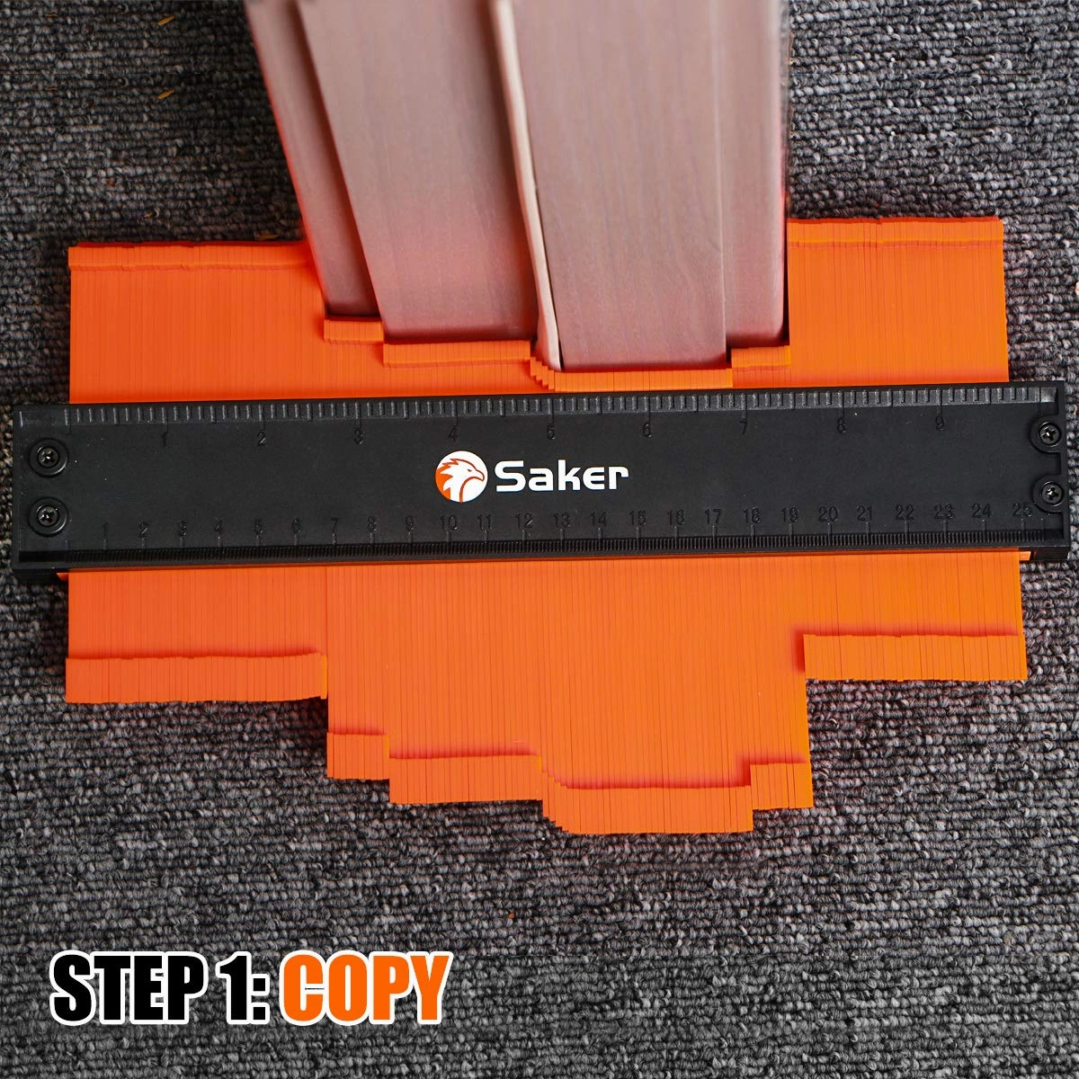 Saker Contour Gauge (10 Inch) Profile Tool with Adjustable Lock,Father's Day Gift for Men Women Dad Him Boyfriend Husband-Irregular Shape Duplicator-Cool Gadgets for Woodworking Tool Tracing