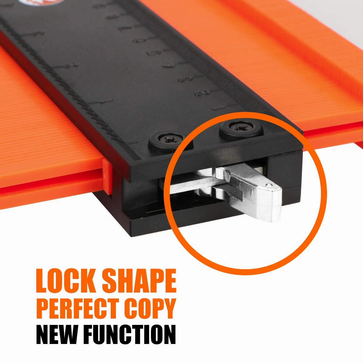 Saker Contour Gauge (10 Inch) Profile Tool with Adjustable Lock,Father's Day Gift for Men Women Dad Him Boyfriend Husband-Irregular Shape Duplicator-Cool Gadgets for Woodworking Tool Tracing