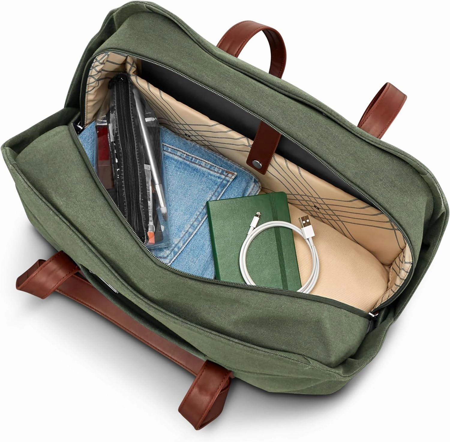 Samsonite Virtuosa Weekender Duffel Overnight Bag with Laptop Computer Sleeve, Pine Green
