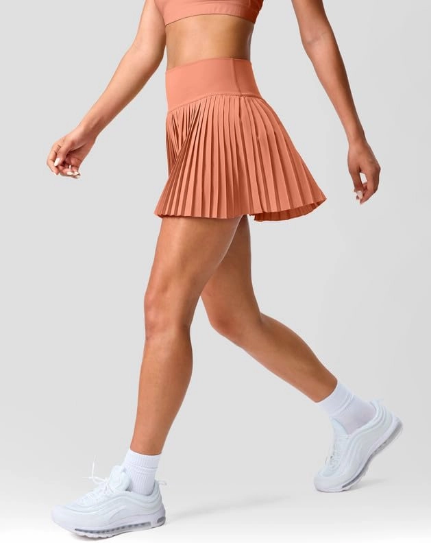 SANTINY Pleated Tennis Skirt for Women with Pockets Shorts Women's High Waisted Lightweight Athletic Golf Skorts Skirts