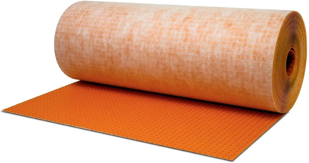 Schluter Ditra Uncoupling and Waterproofing Membrane for Ceramic and Stone Tile Application - Quick Installation, Made of Polyethylene, 1/8-Inch Thickness, 54 Square Feet - DITRA5M