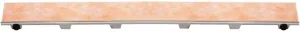 Schluter Kerdi-Line Frameless Grate Assembly for Ceramic & Stone Tiles - Use with Center Outlet Channel Body - Tile Design, 28" Length - KL1DRE70