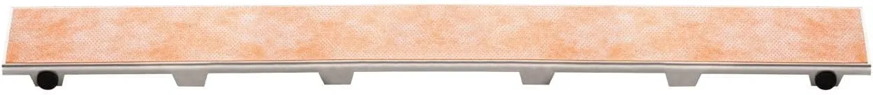 Schluter Kerdi-Line Frameless Grate Assembly for Ceramic & Stone Tiles - Use with Center Outlet Channel Body - Tile Design, 72" Length - KL1DRE180