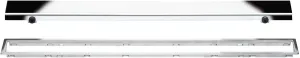Schluter Kerdi Line Linear Drain with 3/4" Frame 28" Solid Grate - For Showers & Wet Rooms - Chrome - KL1AR19EP70