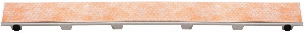 Schluter Kerdi-Line Frameless Grate Assembly for Ceramic & Stone Tiles - Use with Center Outlet Channel Body - Tile Design, 32" Length - KL1DRE80
