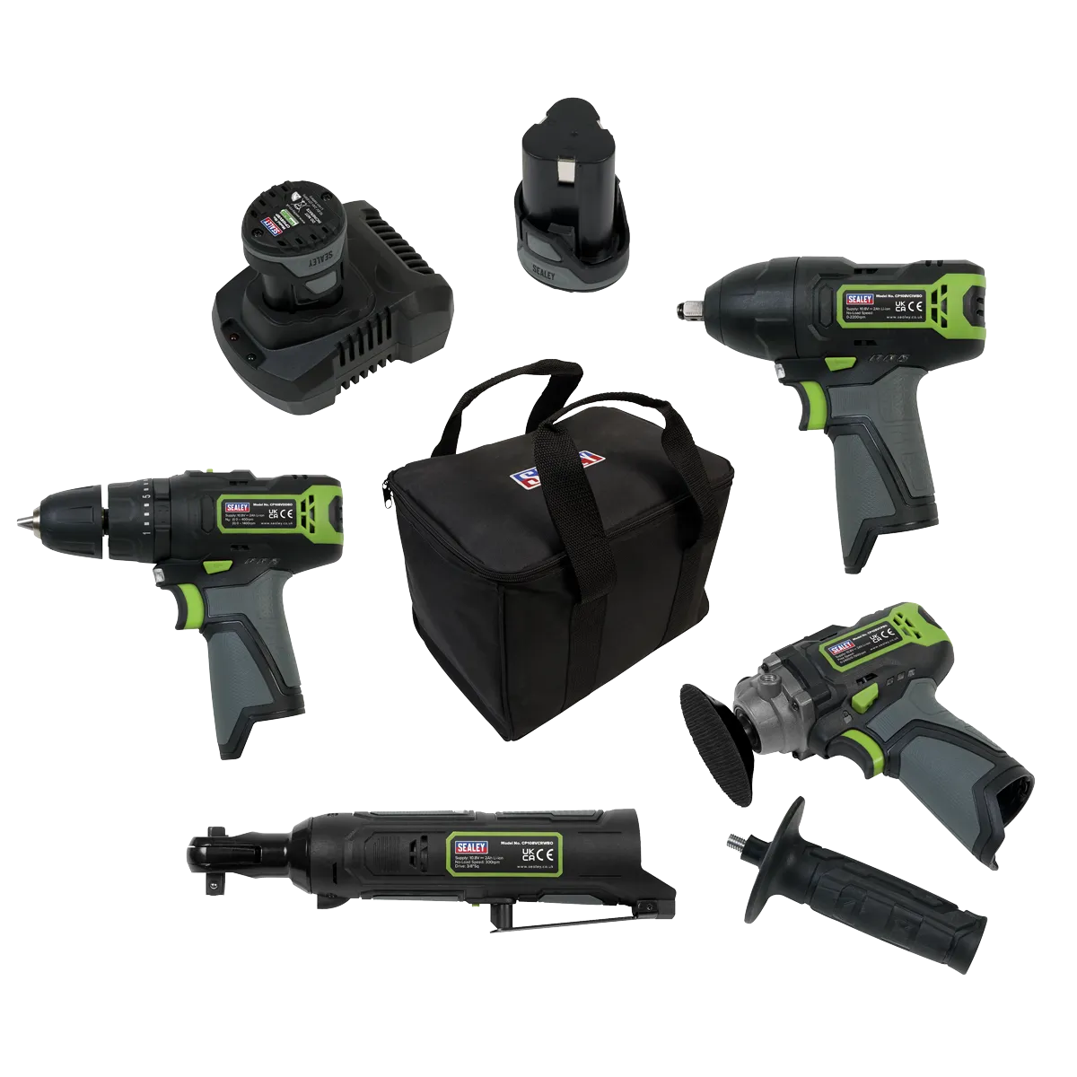 Sealey 4 x SV10.8 Series Cordless Combo Kit 10.8V