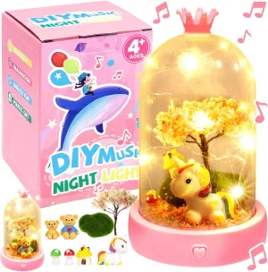 SEKEAHU Crafts for Girls Ages 4-8 8-12, Music Box and LED Novelty Toys Christmas Gifts Arts and Crafts for Kids Ages 8-12 4-8