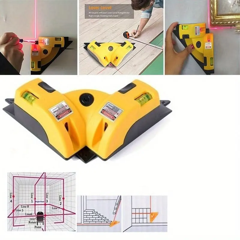 Self-Leveling 90° Laser Level Tool
