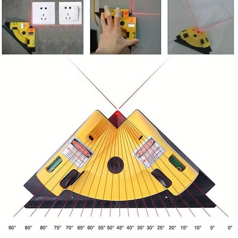 Self-Leveling 90° Laser Level Tool