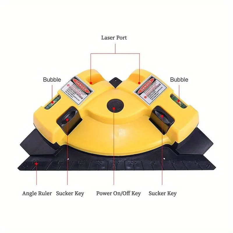 Self-Leveling 90° Laser Level Tool
