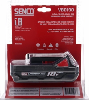 Senco VB0190 18v 3.0Ah Lithium-ion Battery (Retail)